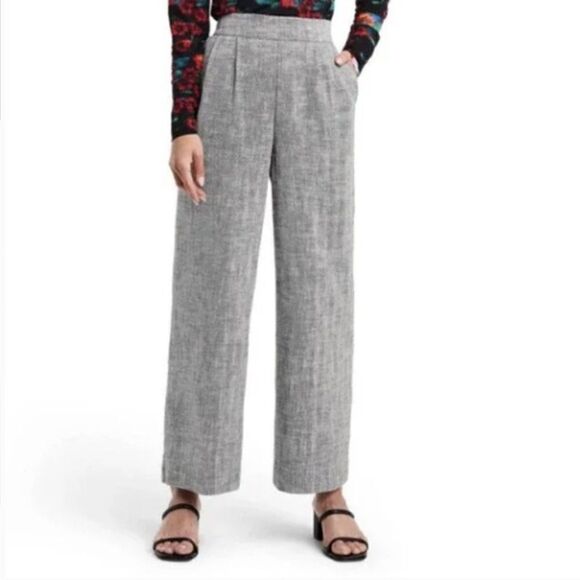 Rachel Comey Wide Leg Crop Chevron Tweed Trouser Pant 6 - Picture 2 of 6